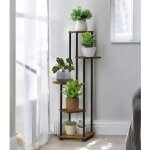 Dandibo escalier  fleurs intrieur mtal noir 5 niveaux 96580 tagre  fleurs support pour plantes ...