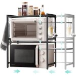 Dandibo �tag�re micro - ondes ajustable 3 niveaux 40 - 64 cm support micro - ondes 96614 autoportant ...