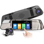 Dashcam voiture r�troviseur �cran tactile de 5 pouces full hd 1080p, cam�ra de voiture grand angle cam�ra ...