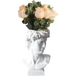 David - vase � fleurs - t�te david - buste - sculpture david grec - sculpture david - t�te d�coration ...