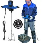 Malaxeur �lectrique, 2600w agitateur malaxeur � mortier m�langeur � b�ton r�glable � 6 vitesses