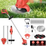 Day plus - mit 2x batterie d�broussailleuse coupe herbe bordure sans fil pour d�sherbage