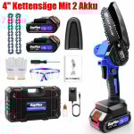 Dayplus - scie  chane portative  double batterie scie  chane lectrique scie  main simple