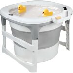 Dazhom - baignoire bb pliable pour 24 mois - 10 ans enfants portable baignoire avec temprature bouchon ...