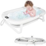 Dazhom - b�b� baignoire pliable avec pieds portable antid�rapant pour 0 - 6 ans b�b� gris