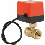 Dc 12 - 24v g3 / 4 'dn20 vanne lectrique  bille motorise  2 voies en laiton pour contrle de dbit, ...