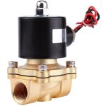 Dc 12v 1 / 2  electrovanne normalement ferme valve lectrique pour gaz de carburants air de eau