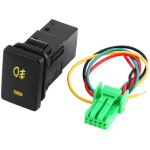 Dc 12v 4 fils interrupteur de phare antibrouillard de voiture antibrouillard sur bouton d'arr�t pour ...