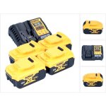 Dewalt - dcb 1104 p4 kit de d�marrage sans fil 12 v / 18 v 4x batterie 5, 0 ah + chargeur dcb 1104