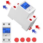 Ddm15sd compteur energie monophas�, compteur electrique 50 hz 5 (80) a max modulaire, compteur electrique ...