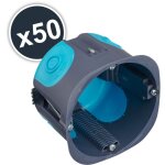 Debflex - boite d'encastrement stopair multimateriaux 1 poste d67 p50 gris bleu lot x 50