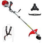 Dbroussailleuse thermique - 62 cm - 2 temps - dbroussailleuse essence - 2en1 - coupe - bordure - tte ...