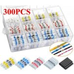 Debuns - 1 jeu de cosses thermorétractables, assortiment de connecteurs bout à bout isolés à bague de ... Debuns - 1 jeu de cosses thermorétractables, assortiment de connecteurs bout à bout isolés à bague de ...