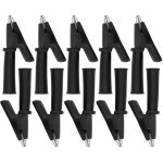 Debuns - 10pcs pinces crocodiles pour cordons de test pinces multim�tre de s�curit� isol�es en laiton ...