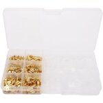Debuns - 270 pièces connecteur de borne à sertir en laiton manchons isolants kit assorti pressé à froid ... Debuns - 270 pièces connecteur de borne à sertir en laiton manchons isolants kit assorti pressé à froid ...