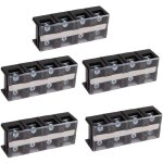 Debuns - 5pcs blocs de borniers  vis 60a 4 positions cuivre plastique 60a bornier pour connexion lectrique, ...