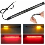 Debuns - barre de feu arri�re moto ultra - mince 48led 2835 3014smd - bande led 12v universel flexible ...
