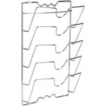 Debuns - porte couvercles vertical en mtal, range couvercle mural avec 5 compartiments, rangement couvercle ...