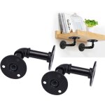 Debuns - tagre murale rtro en fer noir, supports d'tagre, ensemble de supports de cadre de support ...
