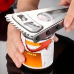 D�capsuleur 6 en 1 en acier inoxydable, ouvre - bouteille, canettes, capsules � visser, extracteur de ...