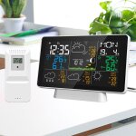 Decdeal - 7, 5 pouces tuya wifi 328ft (100m) distance de dtection station mto sans fil thermomtre ...