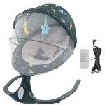 Decdeal balancelle smart b�b� pliable d�tachable - 4 modes bluetooth - haut - parleur musical avec t�l�command ...