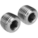 Decdeal bouchon de tuyau npt 1 / 4 pouces, raccord filet� m�le en acier inoxydable, hexagonal interne ...