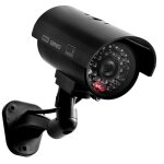 Decdeal camra factice cctv scurit de surveillance cam simulation red ir led pour intrieur extrieur ...