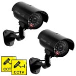 Decdeal camra factice cctv scurit de surveillance cam simulation red ir led pour intrieur extrieur ...