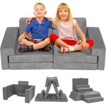 Decdeal - canap de jeu modulaire 8 pices pour enfants en bas ge, canap pour stimuler la crativit, ...