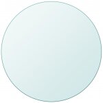 Dessus de table ronde en verre tremp 400 mm
