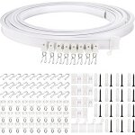 Decdeal - ensemble de rails de rideaux pour plafond de maison, 5m, montage sup�rieur, tringle de fen�tre ...