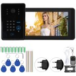 Decdeal - interphone vid�o sans fil 7 pouces avec lecteur de carte et mot de passe, sonnette infrarouge ...
