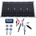 Decdeal kit de panneaux solaires 100w, �tanche ip67, chargeur de panneau � haute efficacit� avec contr�leur ...
