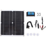 Decdeal kit panneau solaire 20 w 12 v monocristallin ip65 avec contr�leur de charge 10 a pour ext�rieur ...