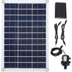 Decdeal kit de pompe � eau solaire 12v, travail continu, fontaine aliment�e par balais dc � faible bruit, ...