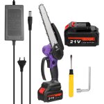Decdeal - mini tronçonneuse électrique rechargeable 21v 8 pouces, moteur sans balais, avec 2 batteries ... Decdeal - mini tronçonneuse électrique rechargeable 21v 8 pouces, moteur sans balais, avec 2 batteries ...