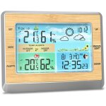 Decdeal - station mto thermomtre intrieur extrieur sans fil cran led couleur 6 pouces moniteur ...