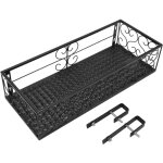 Decdeal - support de fleurs pour balcon, support de pot suspendu, clture en fer forg, rebord de fentre ...