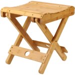 Decdeal - tabouret pliant, repose - pieds de douche en bambou pour salon de massage et de rasage, si�ge ...
