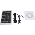 Decdeal ventilateur d'extraction � �nergie solaire, panneau 6w et ventilation 4 pouces pour serre, poulailler, ...
