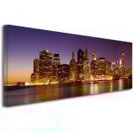 Declina, tableau toile imprimée, tableau deco vue panoramique sur new york, 120x50 cm Declina, tableau toile imprimée, tableau deco vue panoramique sur new york, 120x50 cm