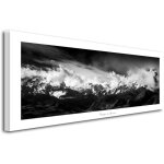 Declina, tableau toile imprime paysage, tableau toile dco le cirque de lescun, 150x60 cm