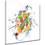 Declina, tableau toile imprime paysage, tableau toile dcoration mlange de fruits, 30x30 cm