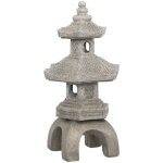 Pagode déco extérieure uchi h. 66, 5cm magnésie gris - atmosphera créateur d'intérieur Pagode déco extérieure uchi h. 66, 5cm magnésie gris - atmosphera créateur d'intérieur