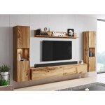 Deco in paris - meuble tv contemporain chne avec led - eliote xl