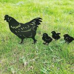 Deco jardin exterieur metal, poulet yard art jardin statues mtalliques dco dcoration de jardin pelouse ...