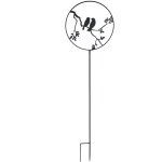D�co de jardin � piquer oiseaux 35 x 122, 5 cm anthracite