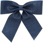 D�co de no�l noeud bleu paillet� 39 x 39 cm - feeric christmas