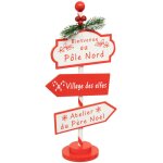 D�co de no�l pancarte p�le nord h 30 cm - feeric christmas